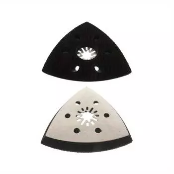 Треугольный полировальный диск с 6 отверстиями, самоклеящийся флокированный треугольный шлифовальный коврик, многоцелевые принадлежности 1pc