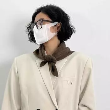 Треугольный вязаный шарф для женщин и девочек, осенне-зимняя теплая шаль, разноцветная утепленная повязка на шею, повседневный платок, шарф серый