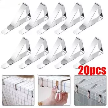 Треугольный зажим для скатерти из нержавеющей стали для дома, ежедневного использования, скатерти для обеденного стола на открытом воздухе, переносной зажим для скатерти, зажим для скатерти 1pcs