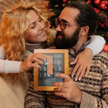 Тревожная книжная полка с мини-книгой Shake Away Тревожная мини-книжная полка, украшение, деревянная полка для небольшой книги, украшение, подарок любителю книг светло-коричневого