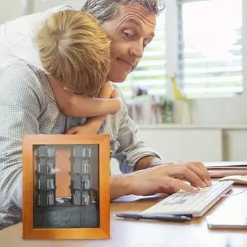 Тревожная книжная полка с мини-книгой Shake Away Тревожная мини-книжная полка, украшение из дерева