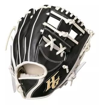 TRG004L Тренировочные перчатки, черные x цвета слоновой кости, левый, правый, бросок чёрный