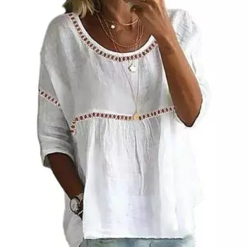 Три больших размера, полые, на четверть, однотонные футболки, цветные, рукава средней длины, свободный круглый вырез, быстросохнущий XL белый