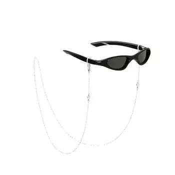 Три Горизонтальных Sun Hunter Оригинальная Цепочка для Очков и Цепочка для Наушников «Крест Фритиллярии», Украшение от Потери, Особый Интерес, Легкая Роскошь, Женский (Without Glasses) Petal cross glasses chain