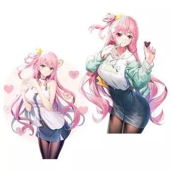 Tri Koshki KCS197 Лоли аниме девушка Эмили Сток Ририко наклейка на автомобиль ПВХ красочные наклейки наклейка на бампер автомобиля 12cm -S