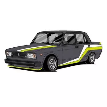 Tri Koshki KCS394 ВАЗ 2107 Автомобильная наклейка ПВХ наклейки мотоциклетная наклейка на автомобиль грузовик бампер ноутбук холодильник дверь стена 15cm -S