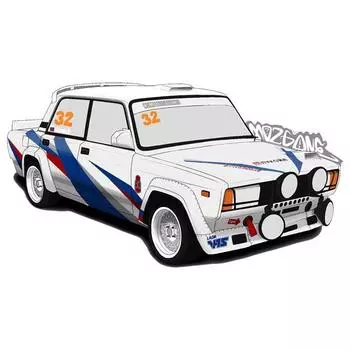 Tri Koshki KCS472 мультяшный классический ВАЗ 2105 VFTS автомобильная наклейка ПВХ наклейки наклейка на бампер автомобиля ноутбук холодильник стена для ноутбука 14cm -S