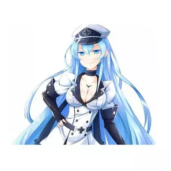 Tri Koshki KCS558 аниме Esdese Akame ga Kill автомобильная наклейка ПВХ наклейки мотоциклетная наклейка на автомобиль грузовик бампер ноутбук настенная дверь 12cm -S