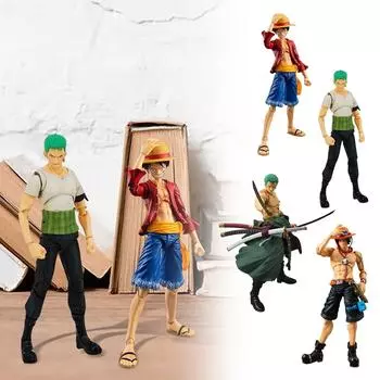 Три Меча Саурон Подвижный Саурон Луффи Рука Офис Абердин Орнамент Модель Переменная Фигурка Обезьяна D. Луффи 18см One Size