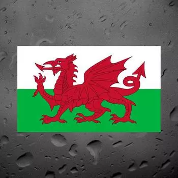 Tri Mishki W1484 Флаг Уэльса Карта Автомобильная наклейка ПВХ наклейки Мотоциклетная наклейка на автомобиль Грузовик Бампер Ноутбук Холодильник Стена 12cm -S