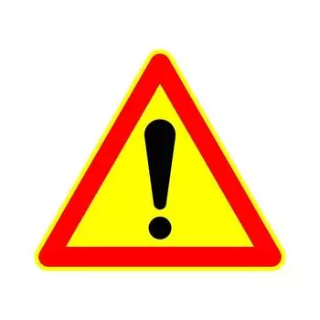 Tri Mishki WCS761 13*14,7 см Предупреждающий восклицательный знак автомобильная наклейка ПВХ цветные наклейки аксессуары для мотоциклов наклейка