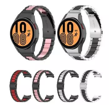 Три стальных ремня, дышащий ремешок для умных часов Galaxy Watch4 Watch5, модный ремешок для часов One Size