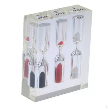 Три в одном: акриловые песочные часы, песочные часы, песочный таймер 1+2+3 Minutes