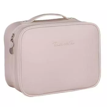 Три в одном многофункциональная косметичка с разделителем для хранения из полиуретана, большая вместимость, высококачественная портативная ручная сумка для хранения косметических кистей One Size