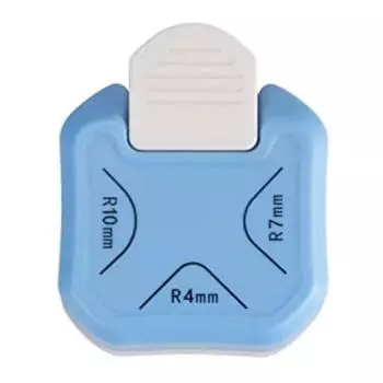 Три в одном, угловые скруглители, угловой тиснитель, угловой резак, самодельный резак для фотокарточек, визиток, круглый резак, резак для бумаги синий