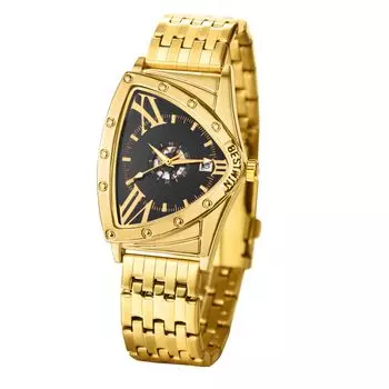 Triangular Funny Waterproof Roman Alphabet Analog Calendar Stainless Steel Antique Silver Gold Accessories Birthday Anniversary Christmas Day Present