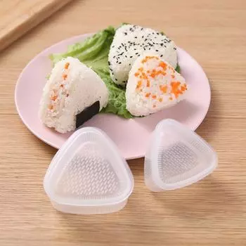 Triangular Rice Ball Mold 2 Sets of Sushi Mold DIY Manual Size Packed Bento Seaweed Roll Rice Tool A