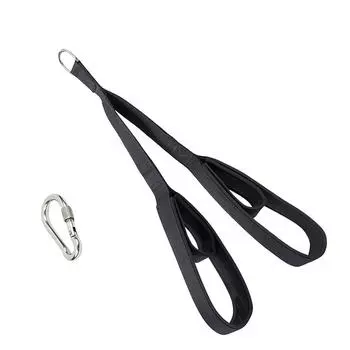 Tricep Rope Cable Attachment Long Pull Down Rope Anti-slip Tricep Rope with 2 Handle Loop for Gym/Home Use Enduring