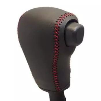 Tricolore Genuine Leather Shift Knob Cover x for Toyota Roomy Shift Knob Replacement Customizable Interior Protection (Black Red, 1BK3D21) M900A/910A