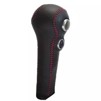 Tricolore Genuine Leather Shift Knob Cover x for Nissan Note E12 Replacement Kit for Leather Custom Interior (Black Red) (2012/09~) (1BK3N22) -