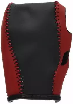 TricoloreExchange DIY Shift Knob Leather Wrap Kit for the current Atrai Hijet and Hijet Deck Includes red leather on both black leather on both and