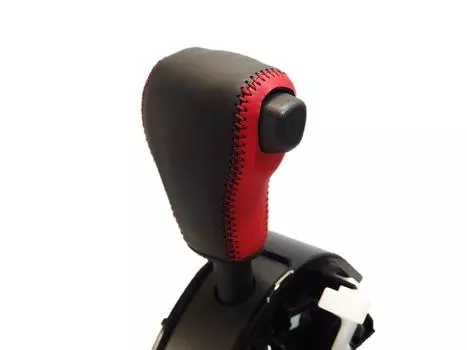 TricoloreExchange Tricolore EX Stella Красная и черная кожа с красной строчкой, комплект для самостоятельной обертки ручки переключения передач натуральной кожей 1BK3D19R1B1R Cast, Wake, Move,