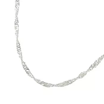 TRIDEA SV925 Silver Screw Necklace [T JEWELRY] (50cm20g)