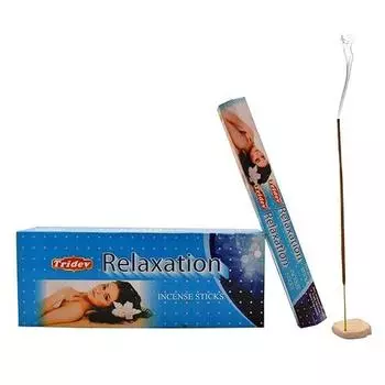 Tridev Relaxation Agarbatti/Ароматические палочки | Шестиугольная серия | Аромат | Преданный | 3 шт * 20 г для пуджи/поклонения