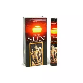 Тридев Агарбатти Ароматические палочки «Солнце» | Шестиугольная серия | Аромат | Преданный | 3 шт * 20 г для пуджи/поклонения