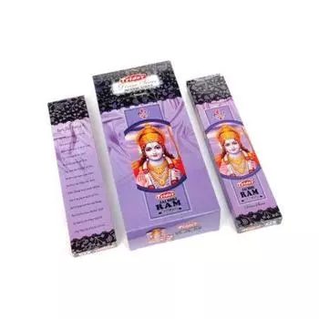 Тридев Джай Шри Рам Агарбатти/Ароматические палочки | Божественная серия | Аромат | Преданный | 6 шт * 20 г для пуджи/поклонения/религиозных мероприятий