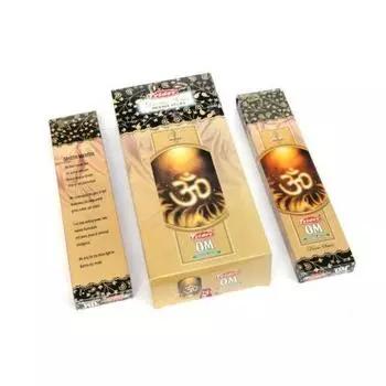 Тридев Ом Агарбатти/Ароматические палочки| Божественная серия | Аромат | Преданный | 6 шт * 20 г для пуджи/поклонения/религиозных мероприятий