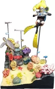 Trifactory Girls in Action Series Deluxe Diorama Подводная прогулка Диорама Набор 1/24 DX-01