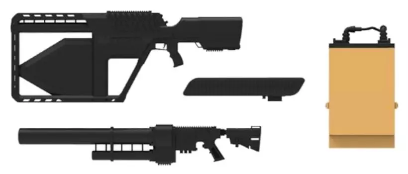 Trifactory GUN series gun radio set смоляной набор для литья под давлением цветной 1/12 антидрон (противодроновое оружие) ПУШКА-16