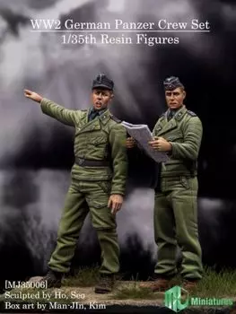 Trifactory MJ Figure Series Набор танкистов Второй мировой войны из смолы MJ35006 Molding Color 1/35 (Набор 2)