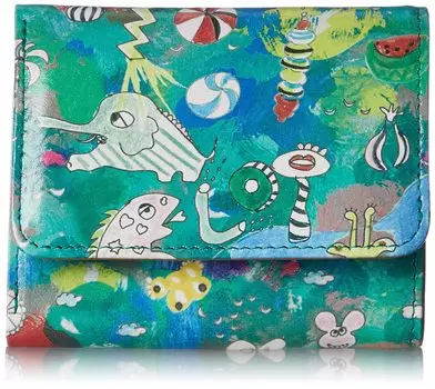 Trifold Wallet Mini Wallet Camouflage Safari Green [Tsumori Chisato] Women s (07)