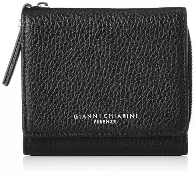 Trifold Wallet PF 5080 GRN GRAIN WALLETS Grain Wallet Nero [Gianni Chiarini] Women s [Item]