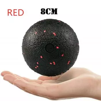 Trigger Point Body Massage Peanut Massage Ball Lacrosse Ball Peanut Massage Ball Fascia Ball black&red-8cm