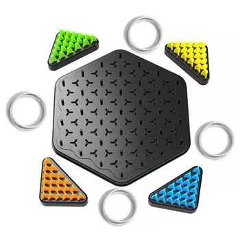 Triggle Board Game Challenges Интерактивная игра на координацию рук и глаз Triggle Rubber Band Game для всей семьи
