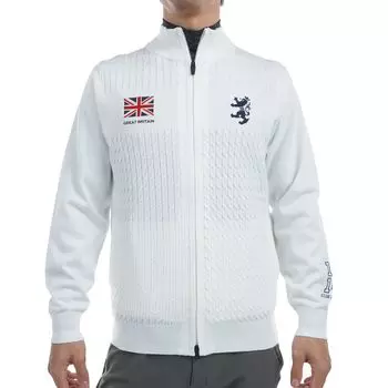 Трикотажная куртка Admiral GOLF Flag на молнии ADMA473 белый