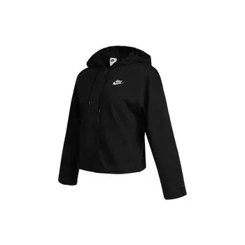 Трикотажная куртка с капюшоном и молнией во всю длину Nike NSW Женские куртки черные CJ3753-011 L