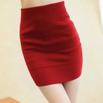 Трикотажная юбка, облегающая бедра, для весны, лета и осени. Юбка миди с высокой талией. Короткая юбка. Женская шерстяная короткая юбка на эластичной основе. S темно-серого