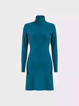 Трикотажное платье с водолазкой Petrol