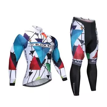 Трикотажные изделия для езды на велосипеде, комплект одежды для велоспорта, мужской костюм с длинным рукавом для велосипедной одежды S