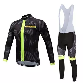Трикотажные изделия для езды на велосипеде, комплект одежды для велоспорта, мужские белые брюки-комбинезон с длинными рукавами, костюм для велосипедной одежды S