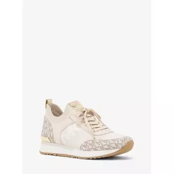 ТРИКОТАЖНЫЕ КРОССОВКИ MICHAEL KORS JENKINS 49F2JNFS3D2171 СВЕТЛО-КРЕМОВЫЕ 8.5