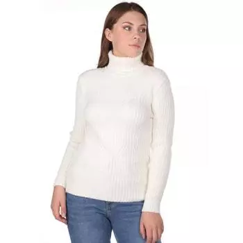 Трикотажный свитер с высоким воротом