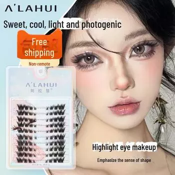 Трилогия Накладные Ресницы Книга: Густые натуральные ресницы Little Devil Cat Elf, большая емкость для коллекции Comic Eye 3 rows Moonlight Demons