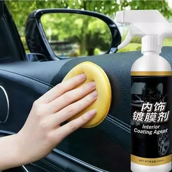 Trim Coating For Cars 500ml Car Restoring Spray Trim Shine Protectant Interior & Coating Solution Refreshing Auto Detailing 500ml