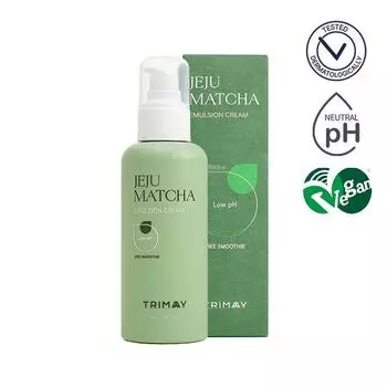 Trimay Jeju Matcha Успокаивающий крем-эмульсия с низким pH