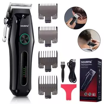 Триммер для бороды для мужчин, электробритва, беспроводные машинки для стрижки волос, бритвы для мужчин, профессиональный набор для бритья зелёный